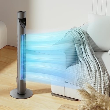 Mollie Quiet Tower Fan Adjustable Speed for Home