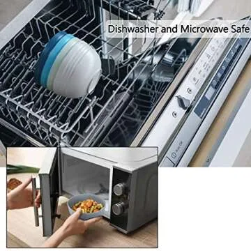 Homestockplus Unbreakable Cereal Bowls 25 OZ Microwave and Dishwasher Safe BPA-Free Bowl Dessert Bowls for Serving Soup, Oatmeal, Pasta and Salad [Set of 6]