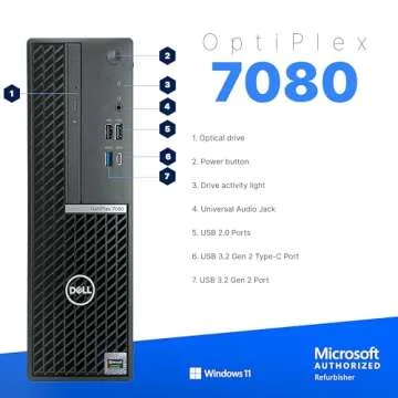 Dell OptiPlex 7080 Desktop PC Bundle, Intel i7-10700, 32GB RAM, 1TB SSD NVMe, NVIDIA GeForce GT 1030...