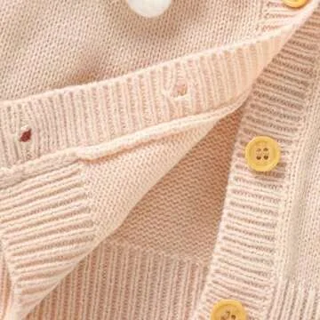 Charming Baby Girl Cardigan with Adorable Floral Design