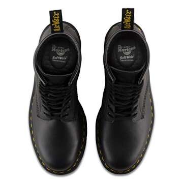 Dr. Martens 1460 Originals 8-Eye, Unisex, Black, Soft Toe, Slip Resistant, 6 Inch Boot (8.0 MW)