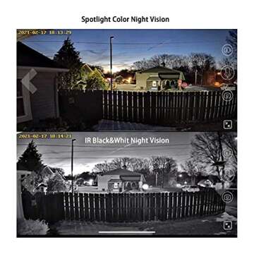 SOLIOM Wireless Rechargeable Battery Powered Solar Outdoor Security Camera Home Surveillance WiFi Camera with Spotlight Color Night Vision,Motion Activated,2-Way Audio and IP66 Waterproof S100