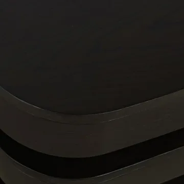 Jofran Brix Floating Sculpture End Table in Espresso