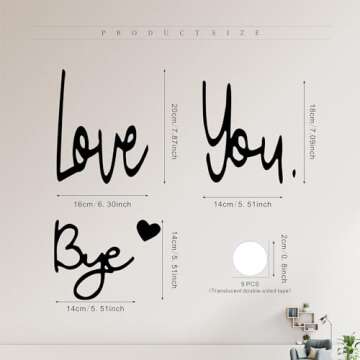 Love You Bye Decorative Sign for Any Doorway Decor
