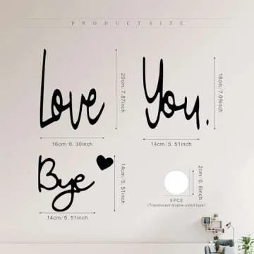 Love You Bye Decorative Sign for Any Doorway Decor