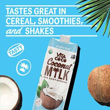 Vita Coco Organic Coconut Milk, Dairy Free & Plant Based