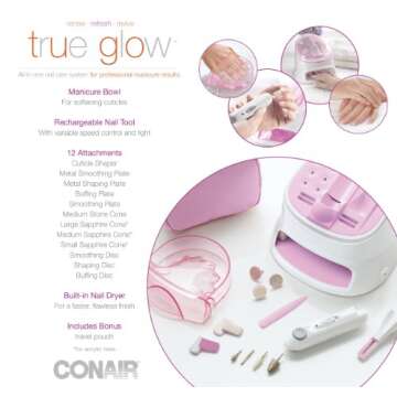 True Glow by Conair All-in-One Nail Care System