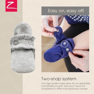 Zutano Unisex Baby Booties Organic Cotton Gripper Soles