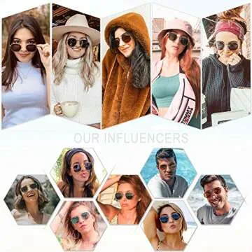 SOJOS Small Square Polarized Sunglasses for Men and Women Polygon Mirrored Lens SJ1072 with Demi Frame/Grey Lens