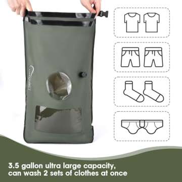 Portable Washing Machine for Travel and Camping Essentials