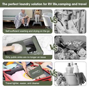 Portable Washing Machine for Travel and Camping Essentials