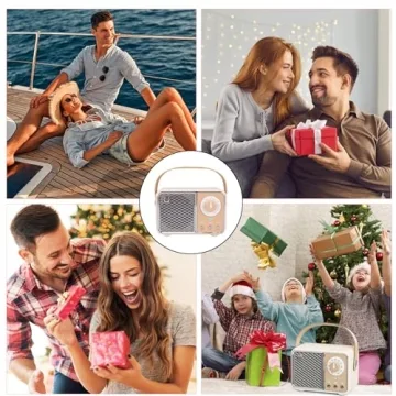 Dosmix Retro Bluetooth Speaker, Vintage Decor, Wireless Bluetooth Speakers, Cute Old Fashion Style f...