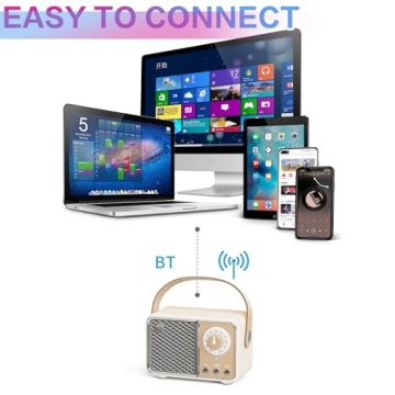 Dosmix Portable Retro Bluetooth Speaker for Music Lovers