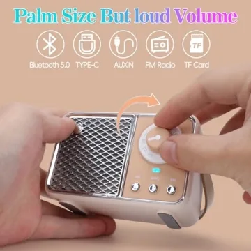 Dosmix Portable Retro Bluetooth Speaker for Music Lovers