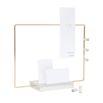 Stylish russell+hazel Memo Display with Gold-Toned Frame
