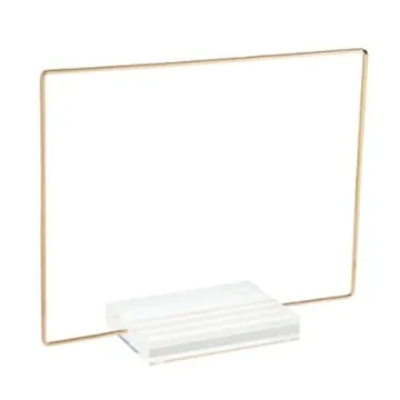 Stylish russell+hazel Memo Display with Gold-Toned Frame