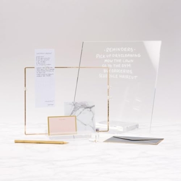 Stylish russell+hazel Memo Display with Gold-Toned Frame