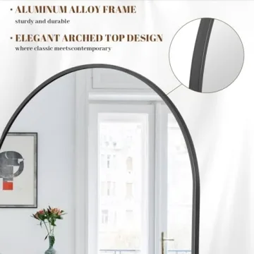 Stylish Koonmi Arched Full Length Mirror for Any Space