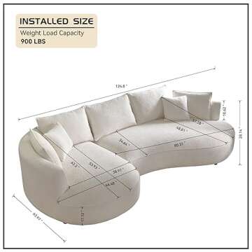 Stylish WILLIAMSPACE Curved Sofa for Modern Living Rooms