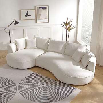 Stylish WILLIAMSPACE Curved Sofa for Modern Living Rooms