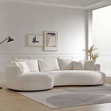 Stylish WILLIAMSPACE Curved Sofa for Modern Living Rooms