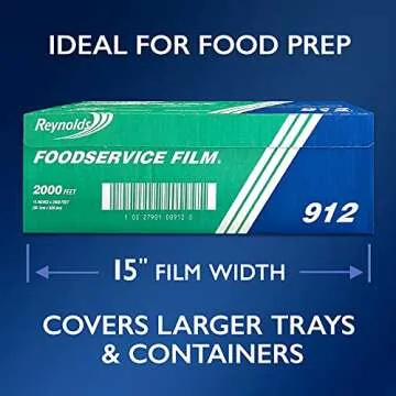 Reynolds Foodservice Plastic Wrap Film, 2000 Foot Roll