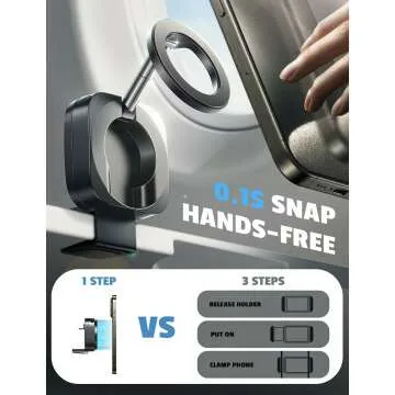 LISEN Airplane Phone Holder - MagSafe Travel Essentials for iPhone 15