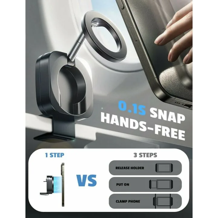LISEN Airplane Phone Holder - MagSafe Travel Essentials for iPhone 15