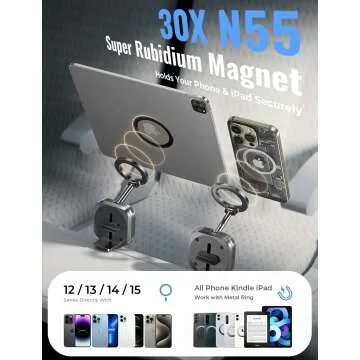 LISEN Airplane Phone Holder - MagSafe Travel Essentials for iPhone 15