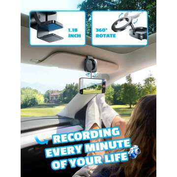 LISEN Airplane Phone Holder - MagSafe Travel Essentials for iPhone 15