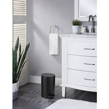 SunnyPoint Round Trash Can | 4.5L Silent Close Design | Versatile Use