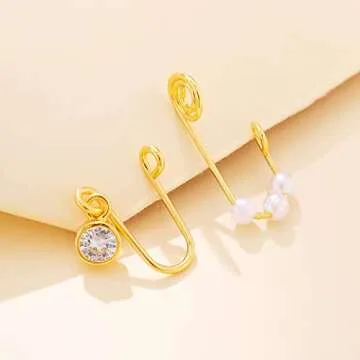 VitaCool Adjustable Multi-Style Fake Nose Rings for All