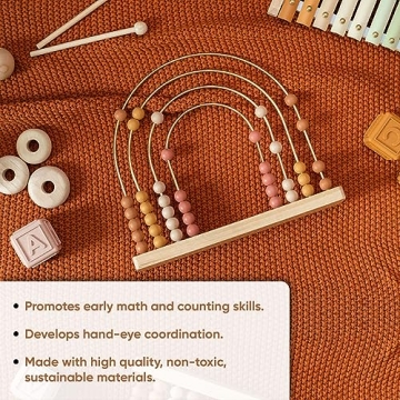 Brooklyn Boho Rainbow Abacus Educational Toy For Kids
