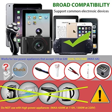 Universal Travel Adapter with USB Ports - Compact & Multi-Country