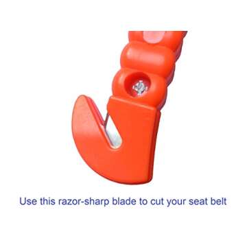 BlueSkyBos Value 2 Pack - Emergency Escape Tool Auto Car Window Glass Hammer Breaker and Seat Belt Cutter Escape 2-in-1 Tool