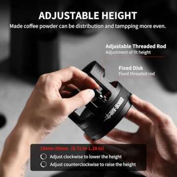 MHW-3BOMBER Espresso Tamping Station & WDT Tool 58MM for Ultimate Brewing Experience