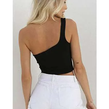 Stylish One Shoulder Crop Top for Summer Fashion