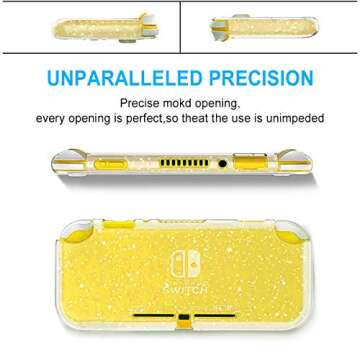 Moxiaomo Protective Case for Nintendo Switch Lite - Glitter Crystal TPU Cover