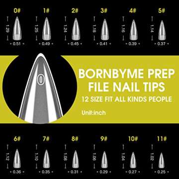 Soft Gel Nail Tips Long Stiletto, 600 PCS Pre Buff Full Cover Shaped Nail Extenison Tips Matte Gel X...