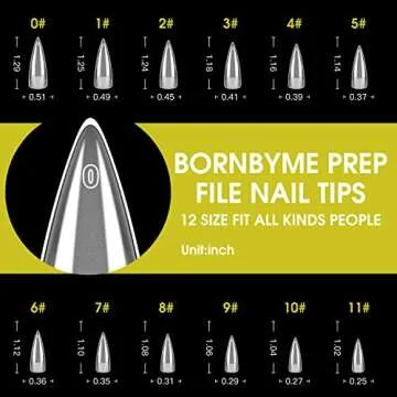 Soft Gel Nail Tips Long Stiletto, 600 PCS Pre Buff Full Cover Shaped Nail Extension Tips