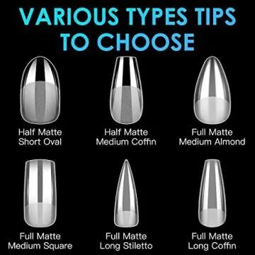 Soft Gel Nail Tips Long Stiletto, 600 PCS for Nails