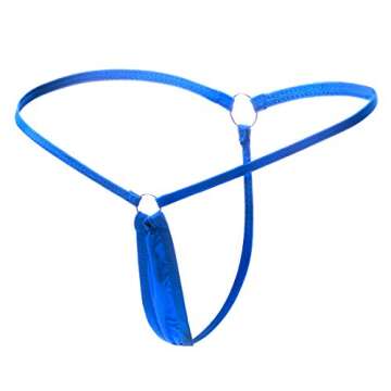 ETAOLINE Women's Low Rise Sexy Underwear Y-Back G-string Lingerie Thong Panty (Medium, 5 Pack (5 Colors))
