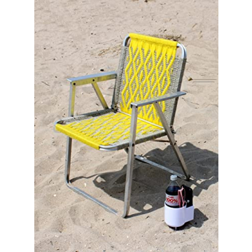 Set of 2 Beach Cup Holders with Pocket for Outdoor Use