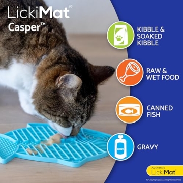 Lickimat Casper & Felix Interactive Cat Slow Feeder