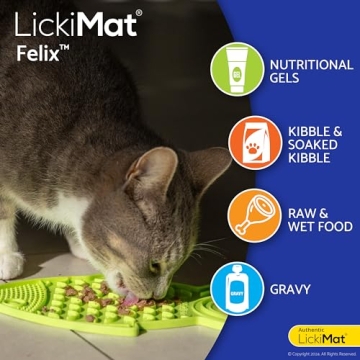 Lickimat Casper & Felix Interactive Cat Slow Feeder