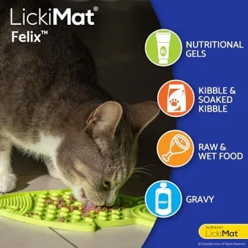 Lickimat Casper & Felix Interactive Cat Slow Feeder