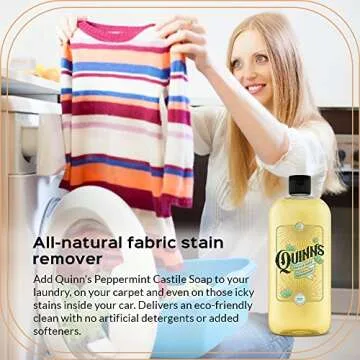 Quinn's Pure Castile Organic Liquid Soap, 32 ounce (Peppermint)