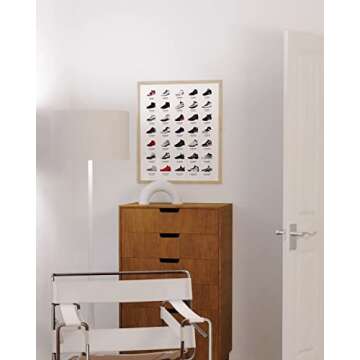 HAUS AND HUES Sneaker Posters for Guys - Michael Jordan Shoes Posters for Bedroom, Dope Posters Sneakerhead Room Decor, Shoe Poster Cool Wall Art (Unframed, 16x20)