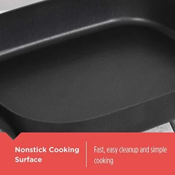 BLACK+DECKER Electric Skillet Nonstick Dishwasher Safe