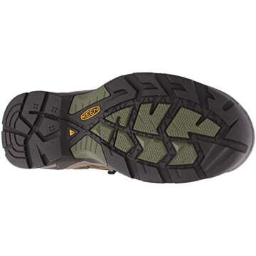 KEEN Utility Men's Detroit XT Mid Height Steel Toe Waterproof Work Boots, Cascade Brown/Bronze Green, 11.5